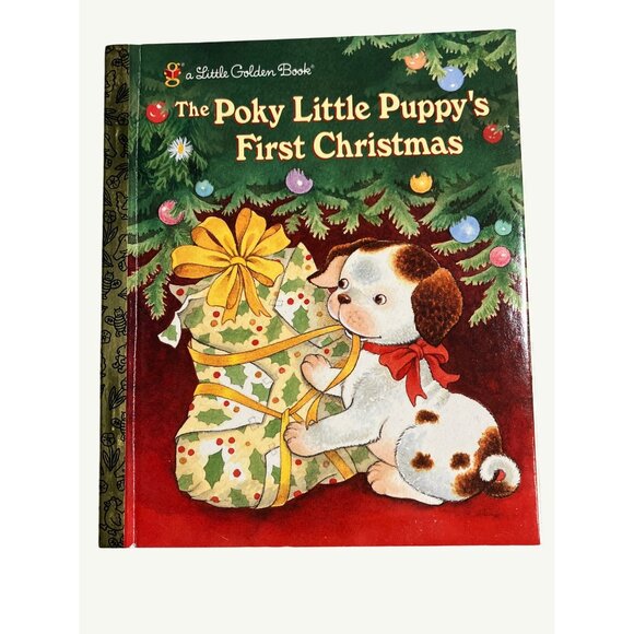 Little Golden Book The Poky Little Puppys First Christmas Childrens Hardcover Bo - Picture 1 of 11
